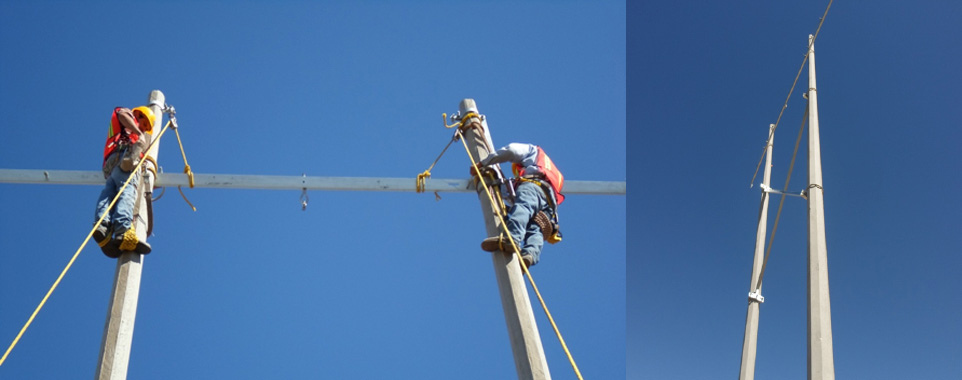 Linea en 33 kv, 24.8 kms de línea aérea para CFE, de Arizpe a Bacoachi, Sonora, obra 2012